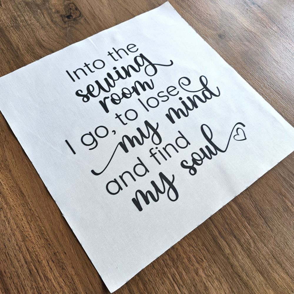 Into the Sewing Room Fabric Panel