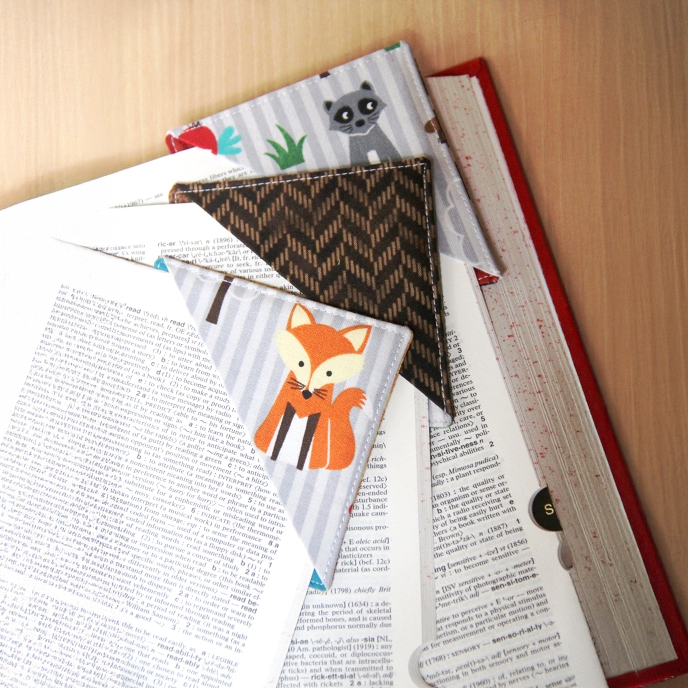 Fabric Corner Bookmark PDF Sewing Pattern