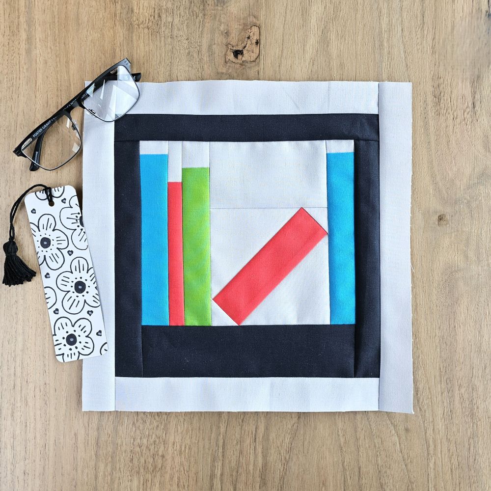 Bookshelf Quilt Block PDF Sewing Pattern