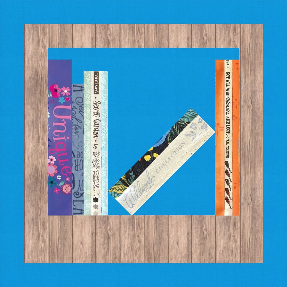 Bookshelf Quilt Block PDF Sewing Pattern
