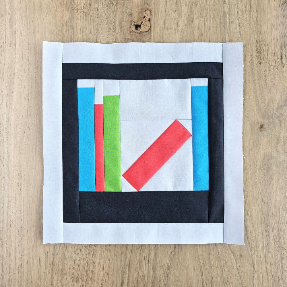 Bookshelf Quilt Block PDF Sewing Pattern