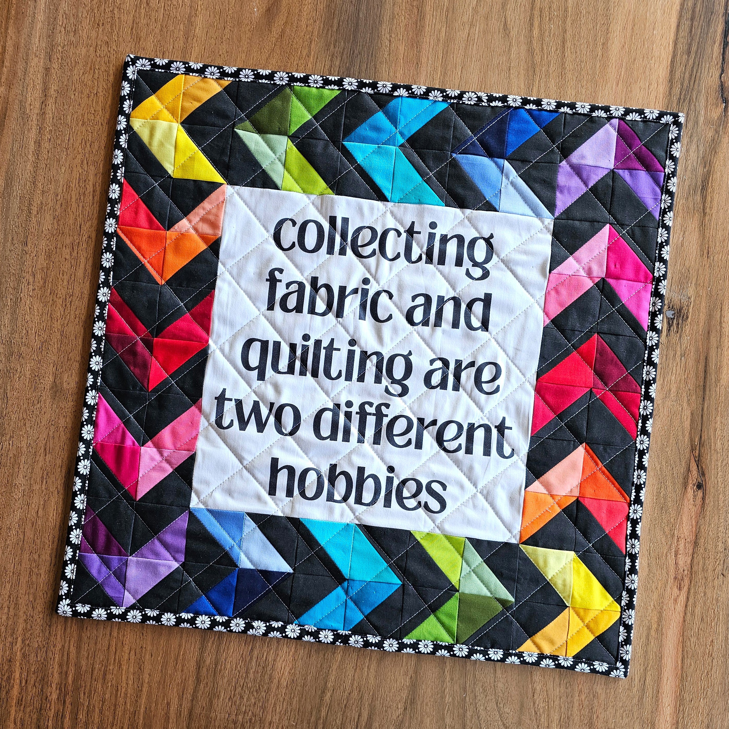 Collecting Fabric Quilt Pattern and Fabric Panel