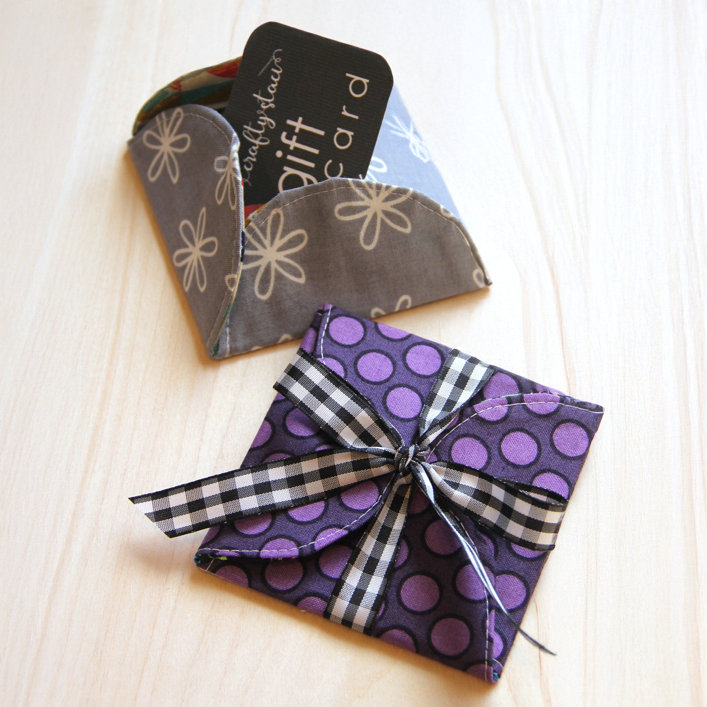Curvy Gift Card Holder PDF Sewing Pattern