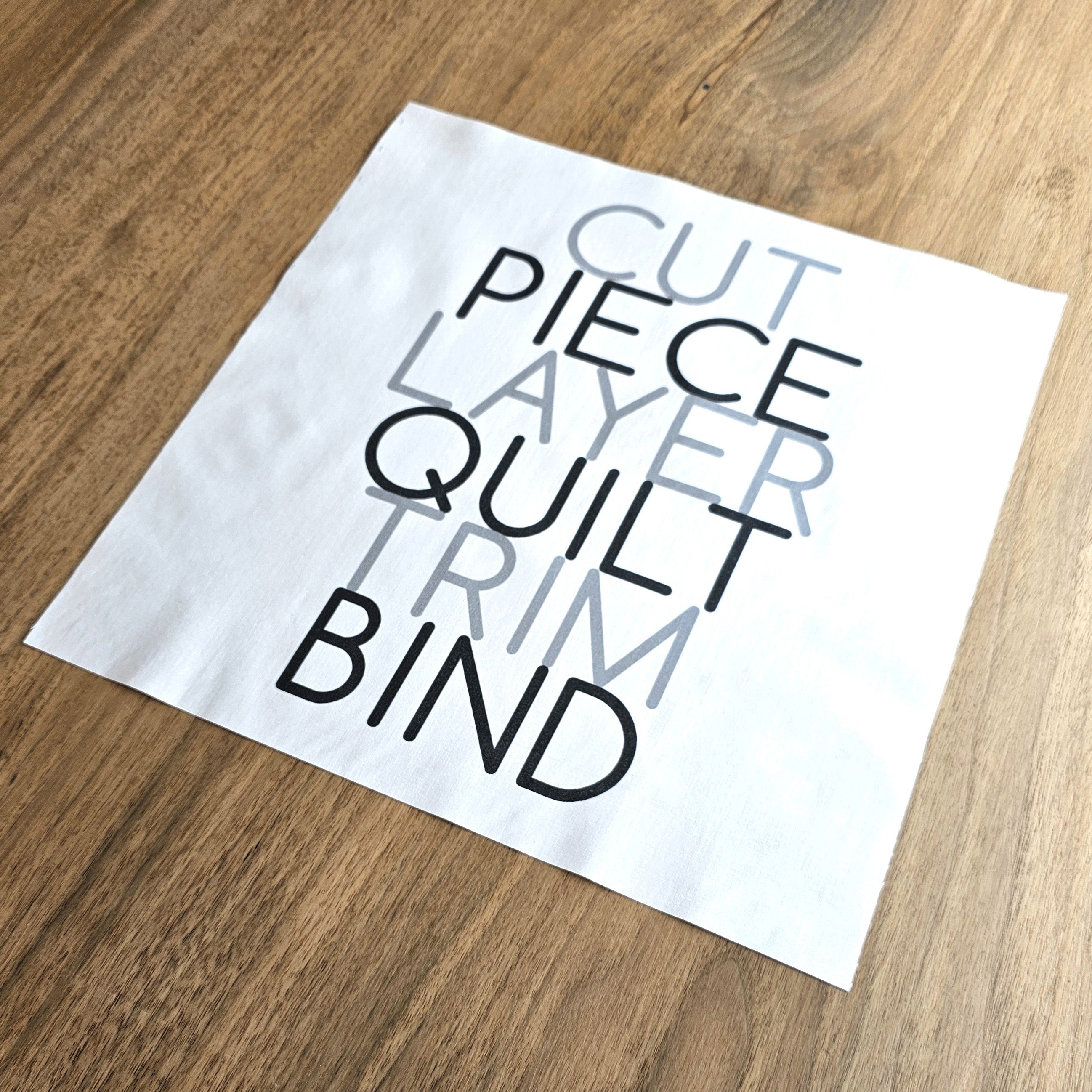 Cut to Bind Fabric Panel