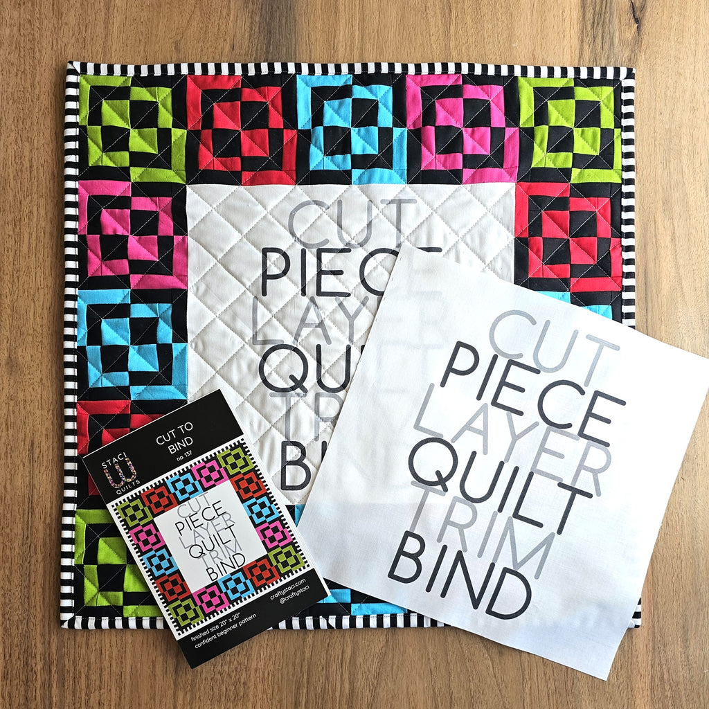 Cut to Bind Quilt Pattern and Fabric Panel