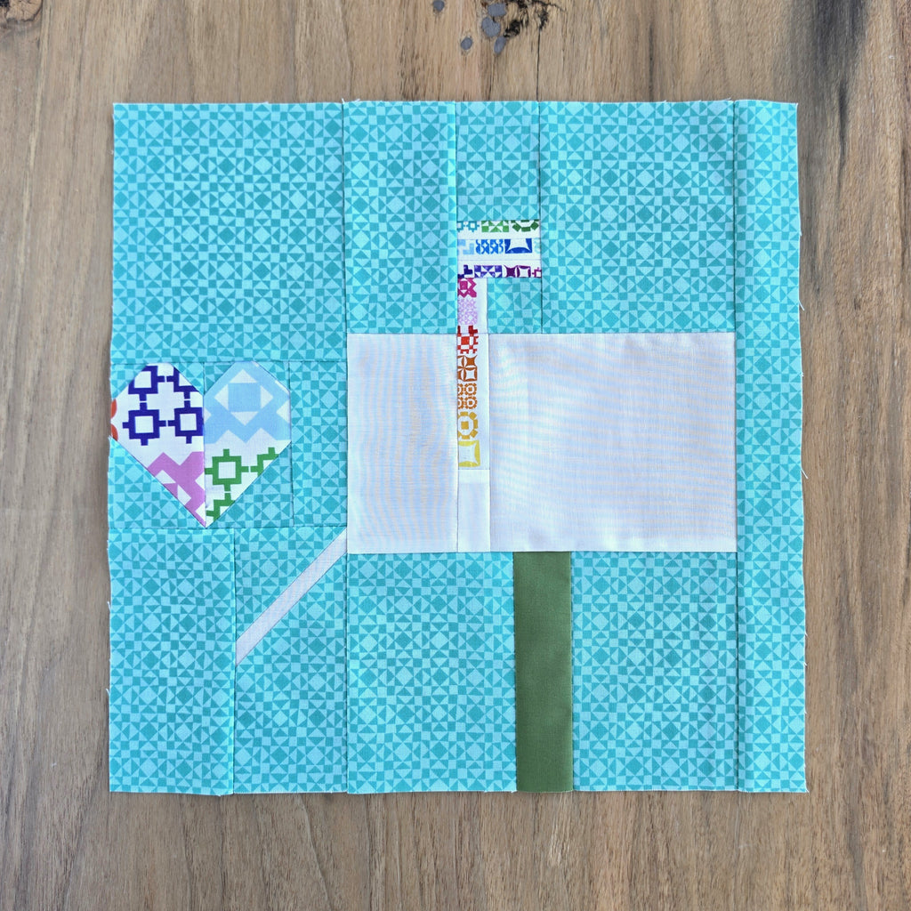 Happy Mail Quilt Block PDF Sewing Pattern