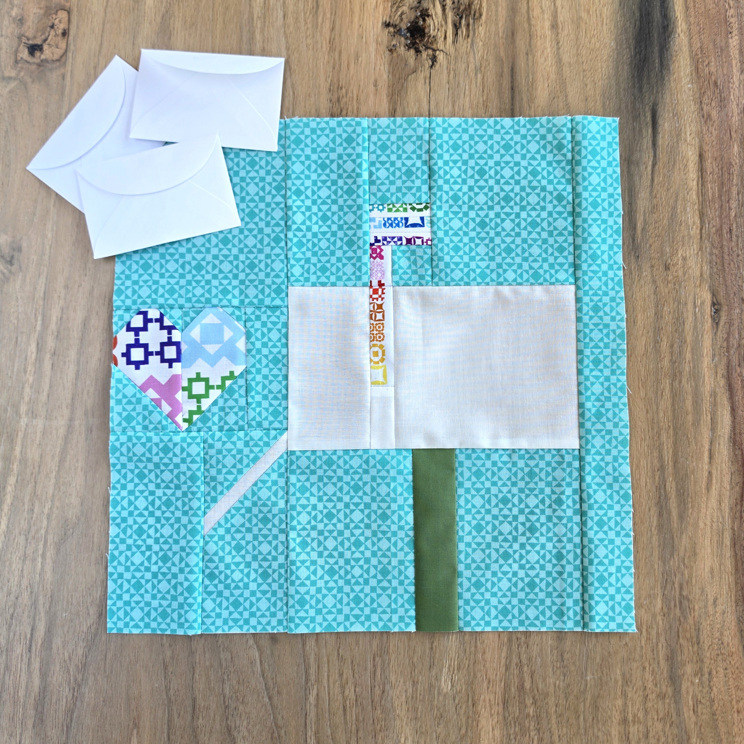 Happy Mail Quilt Block PDF Sewing Pattern