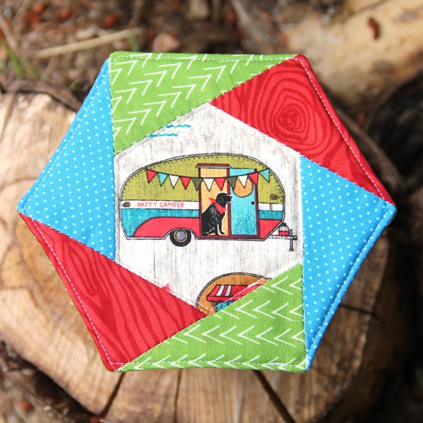 Hexagon Mug Mat PDF Sewing Pattern