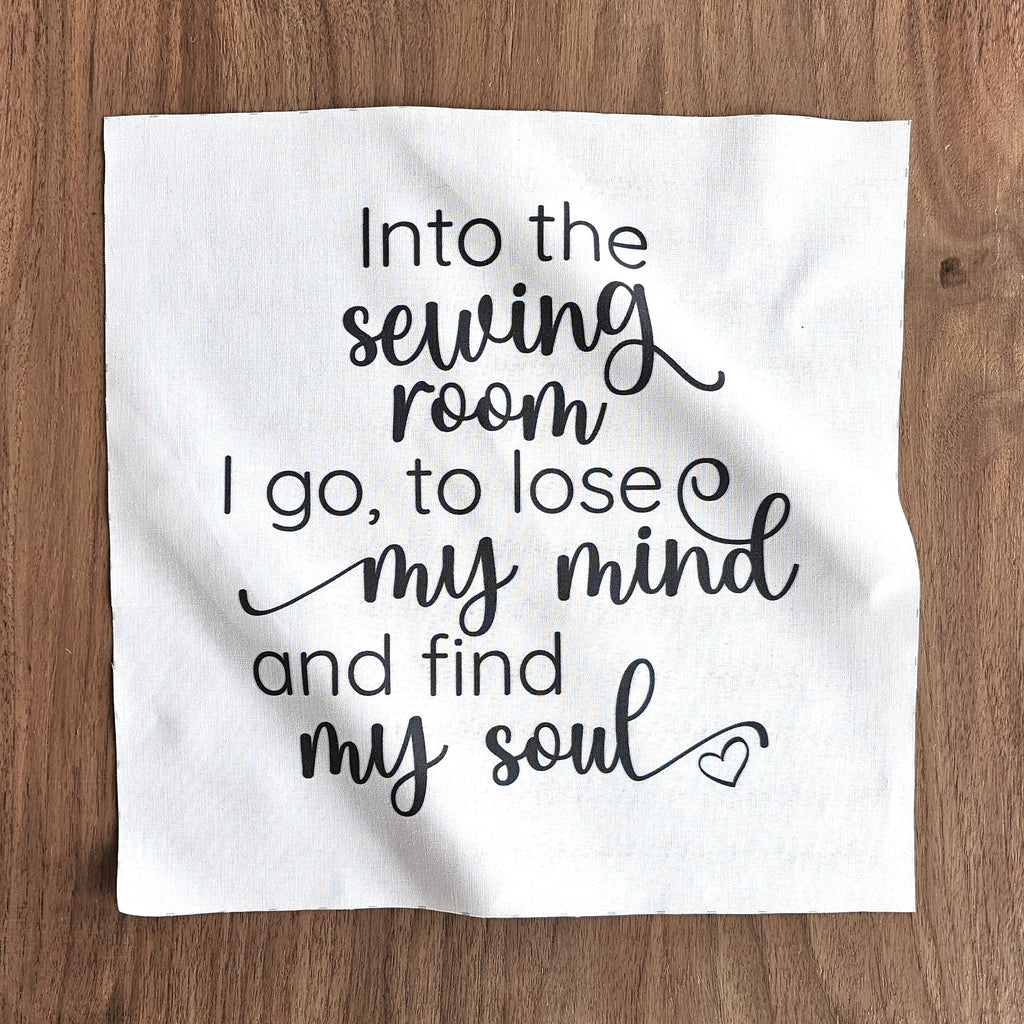 Into the Sewing Room Fabric Panel
