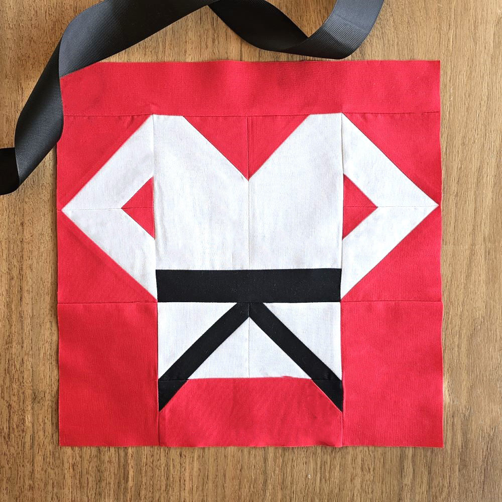 Karate Gi Quilt Block PDF Sewing Pattern