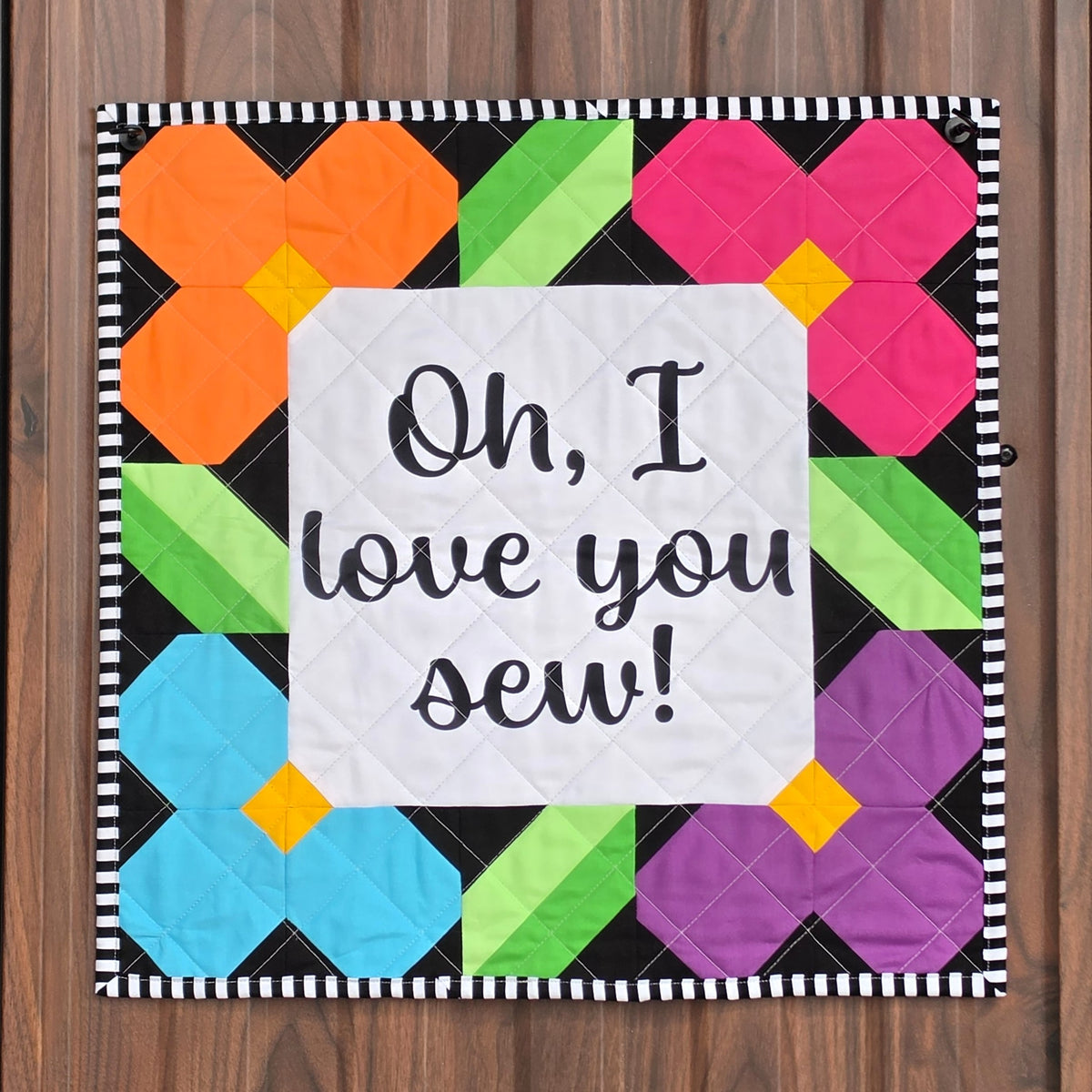 Love You Sew Quilt Pattern and Fabric Panel