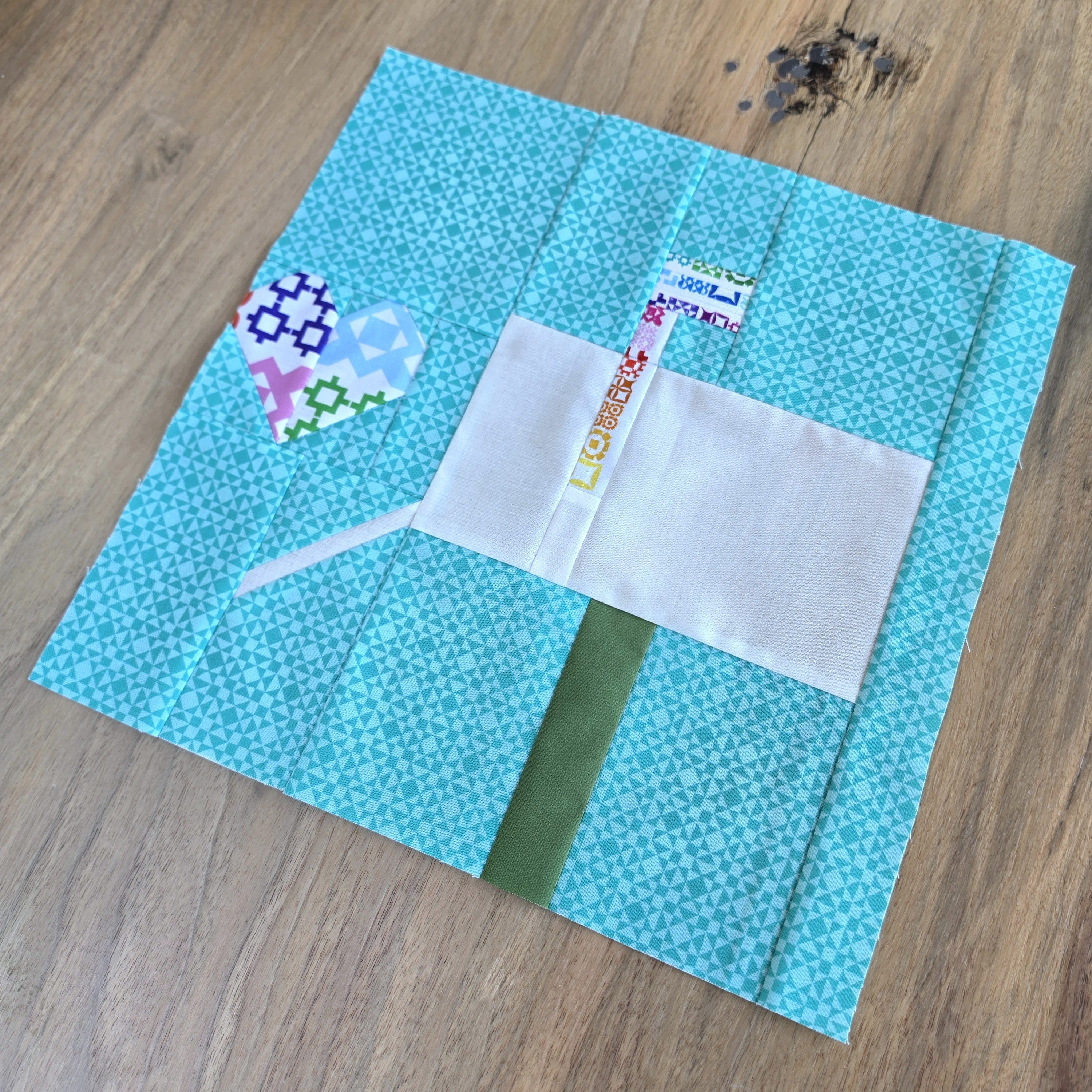 Happy Mail Quilt Block PDF Sewing Pattern
