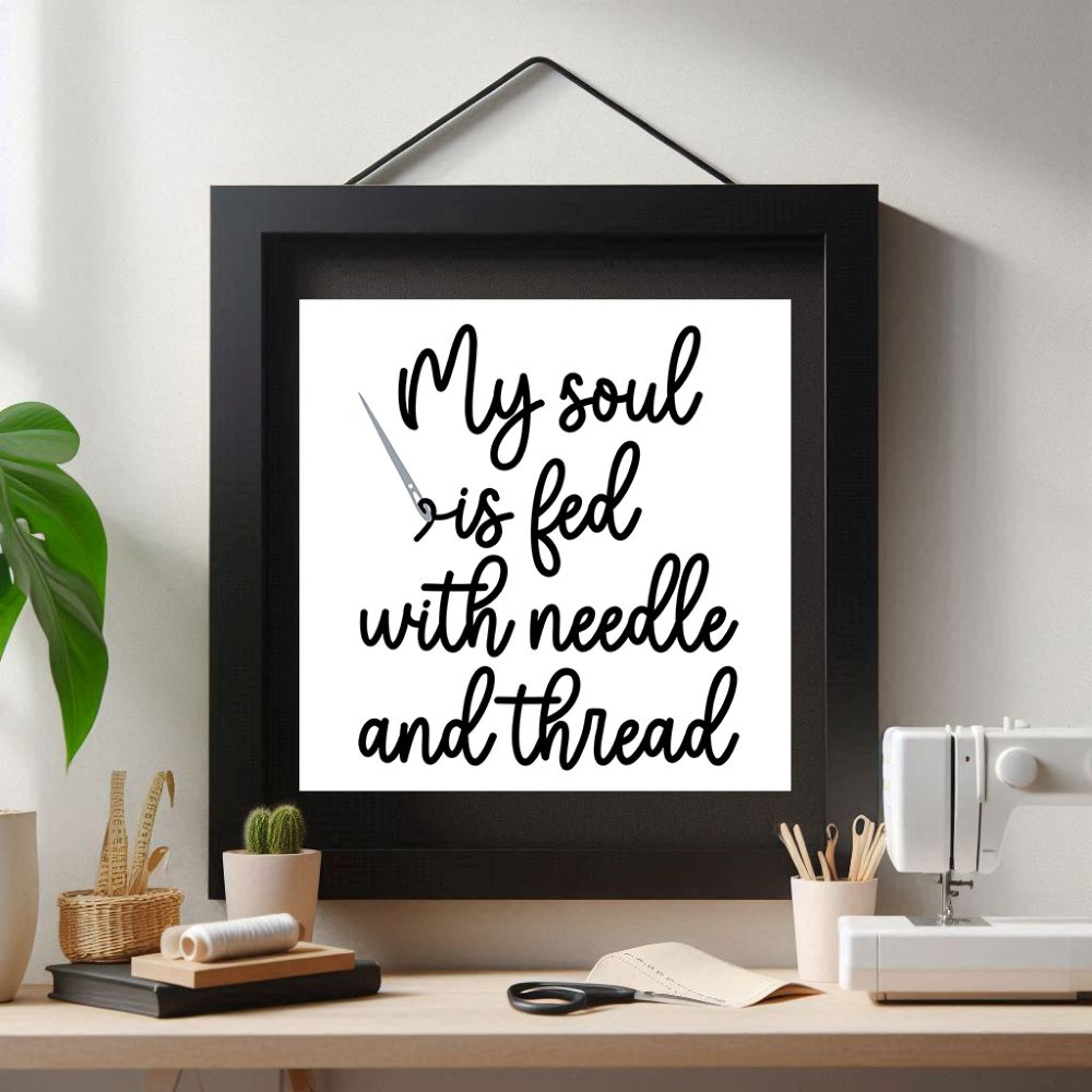 Needle and Thread Fabric Panel