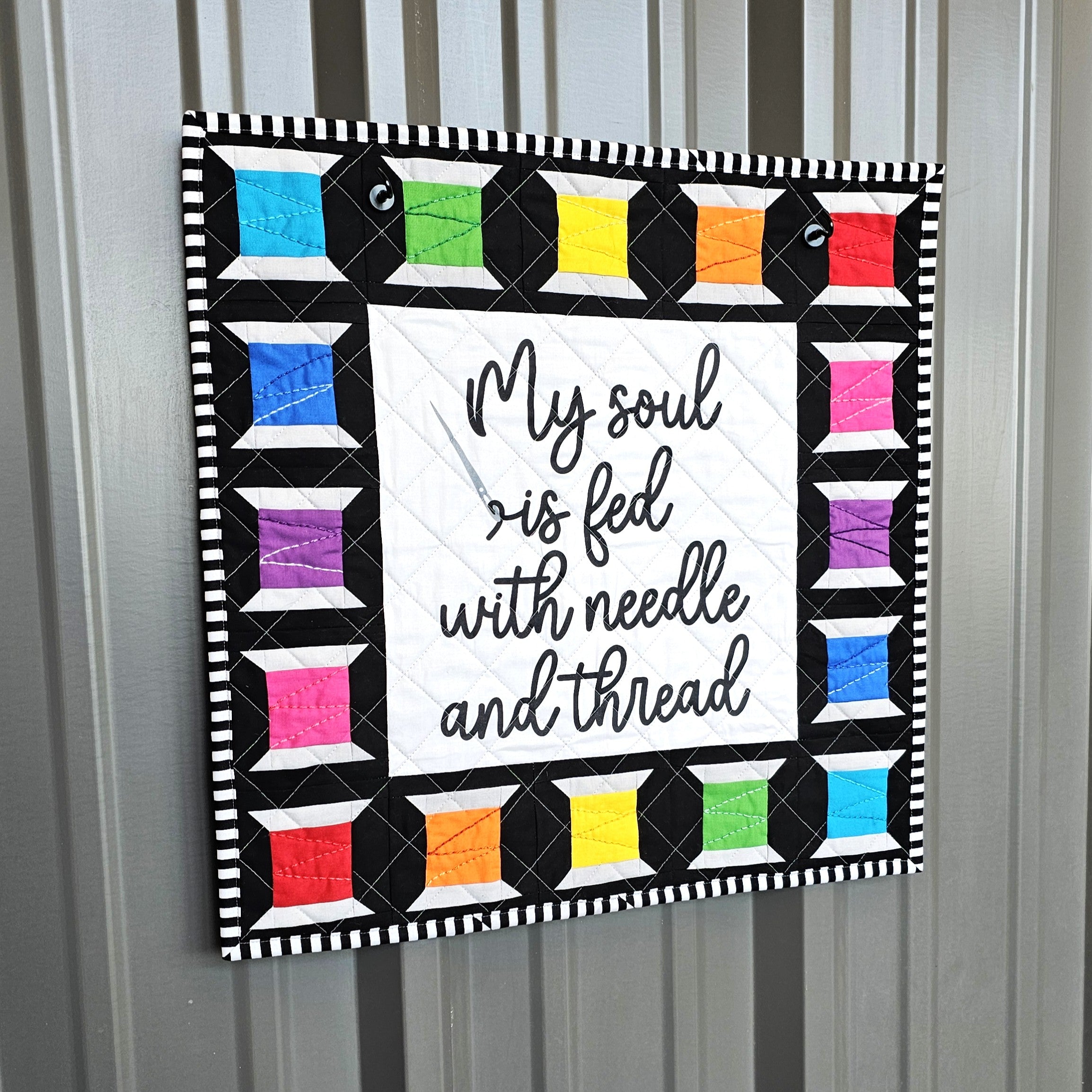 Needle and Thread Quilt Pattern and Fabric Panel