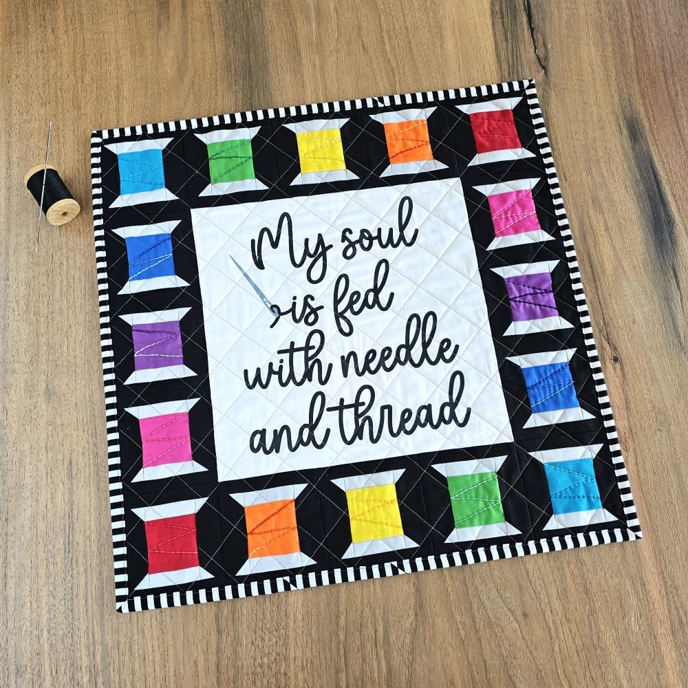 Needle and Thread Quilt Pattern and Fabric Panel