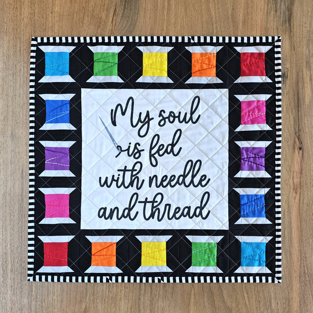 Needle and Thread Quilt Pattern and Fabric Panel