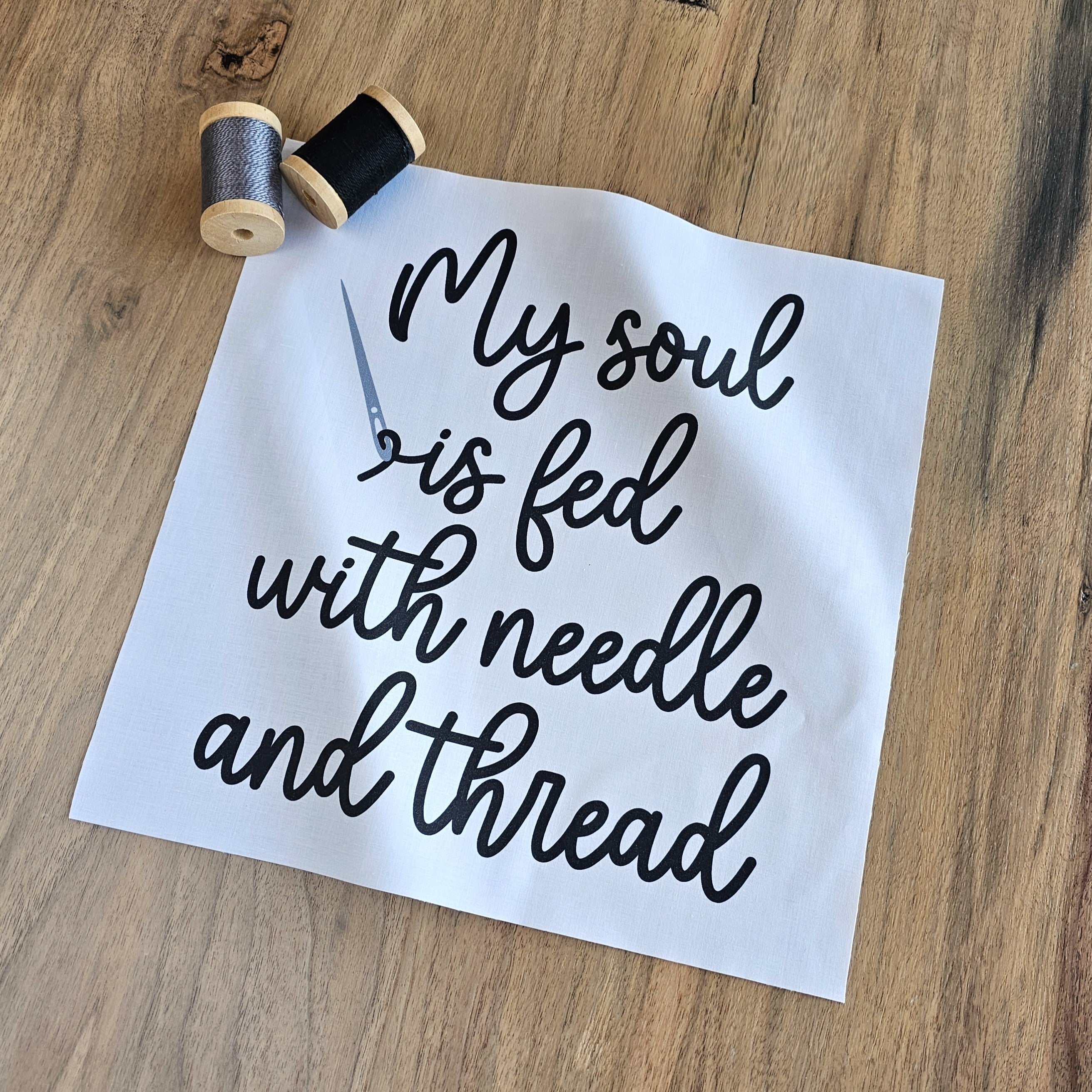 Needle and Thread Fabric Panel