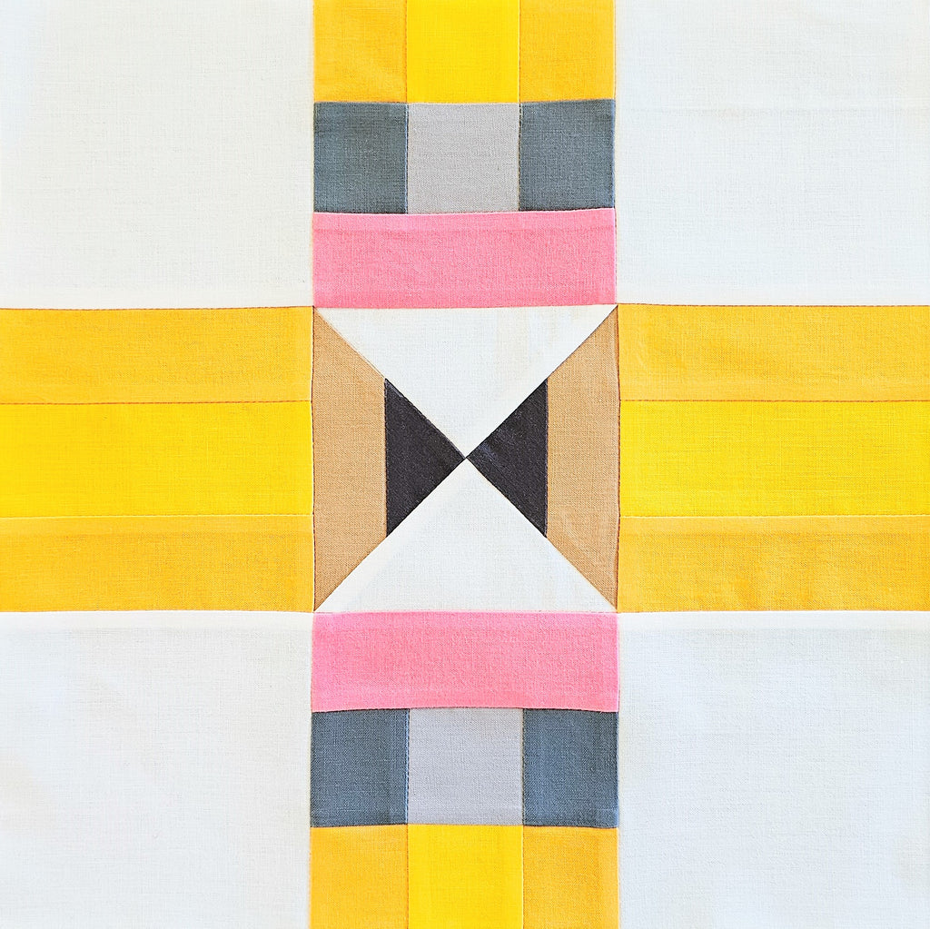 School Pencils Quilt Block PDF Sewing Pattern