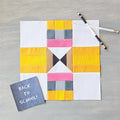 School Pencils Quilt Block PDF Sewing Pattern