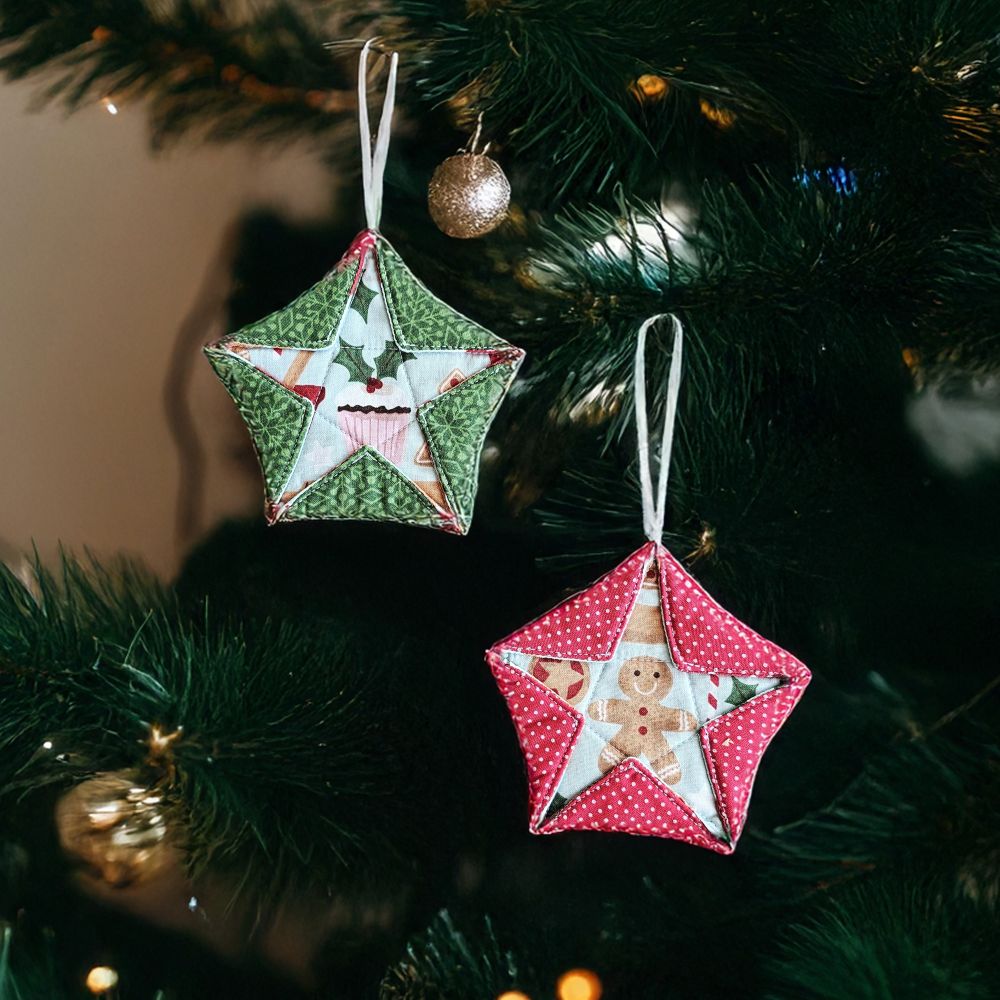 Pentagon Star Ornament PDF Sewing Pattern