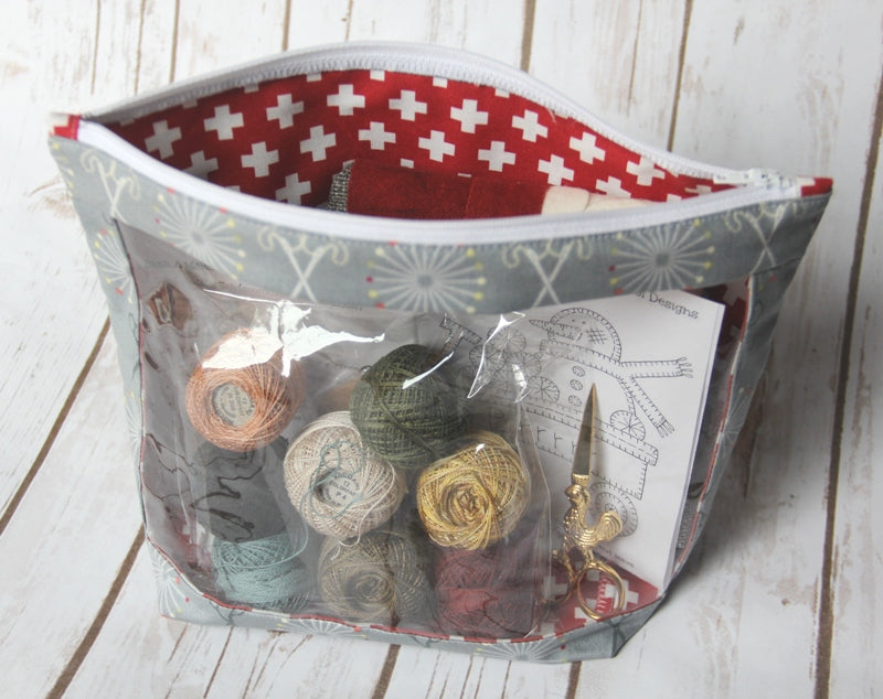 Windowed Zip Bag PDF Sewing Pattern