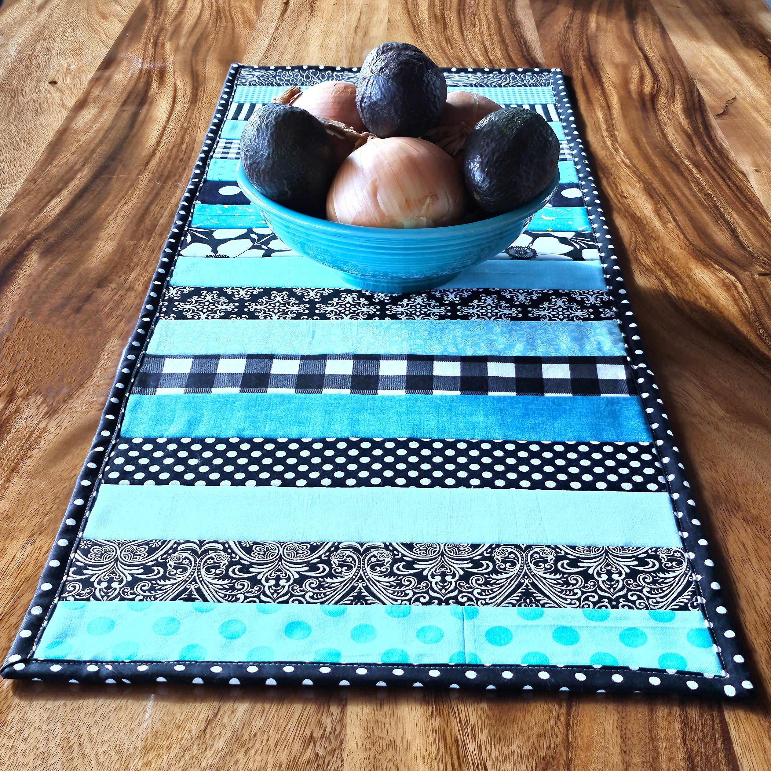 Quilt-As-You-Go Table Runner PDF Sewing Pattern