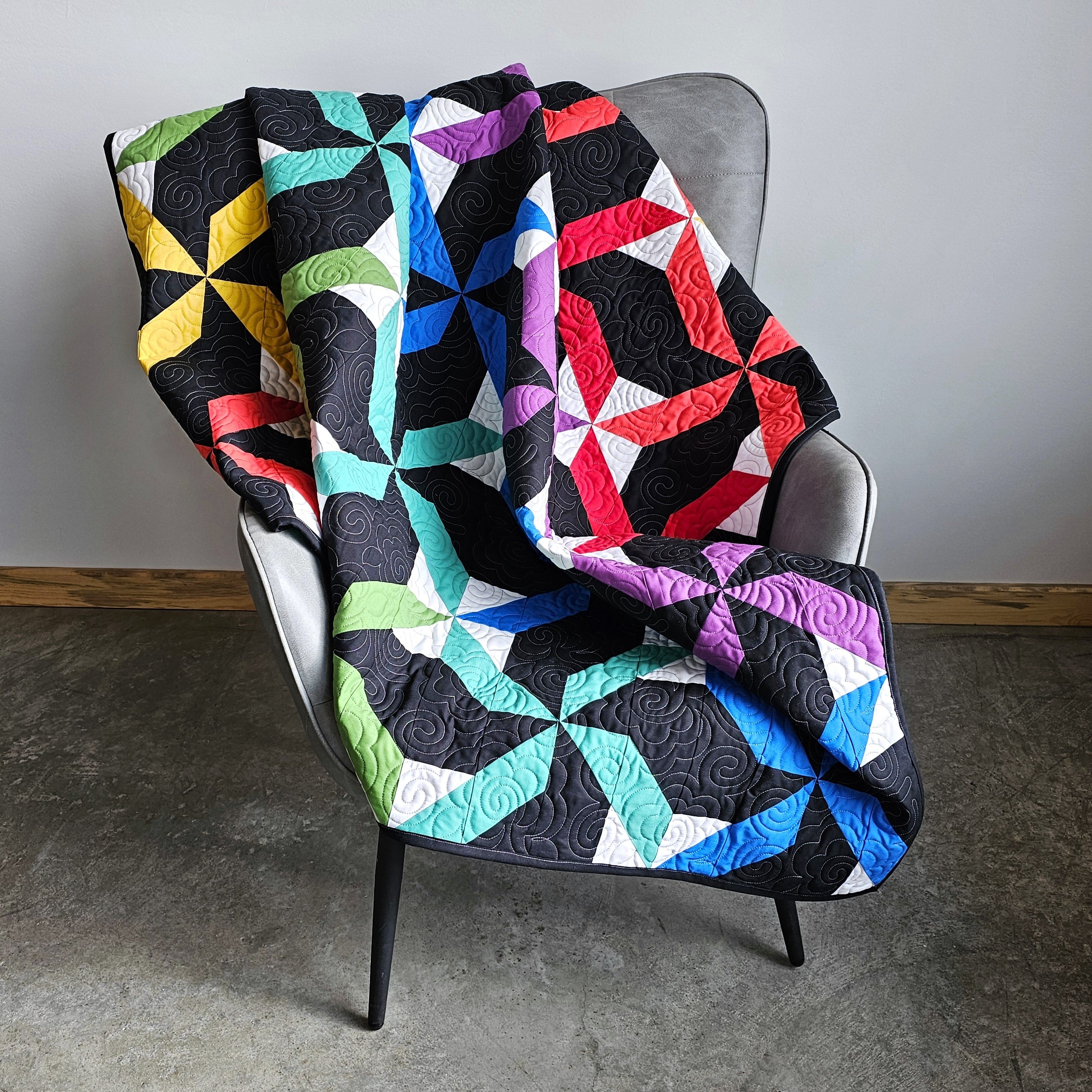 Twirly Quilt PDF Sewing Pattern
