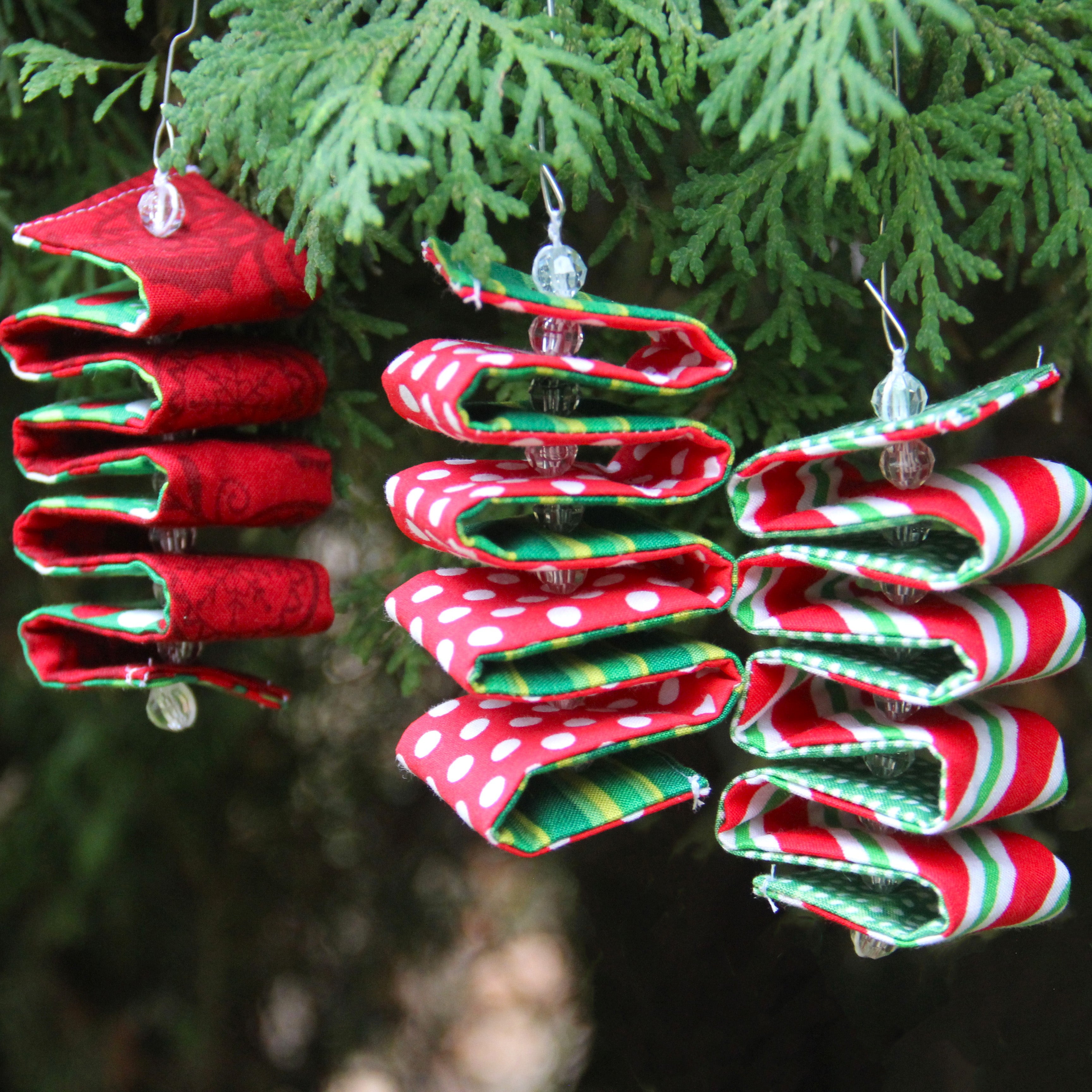 Fabric Ribbon Candy Ornament PDF Sewing Pattern