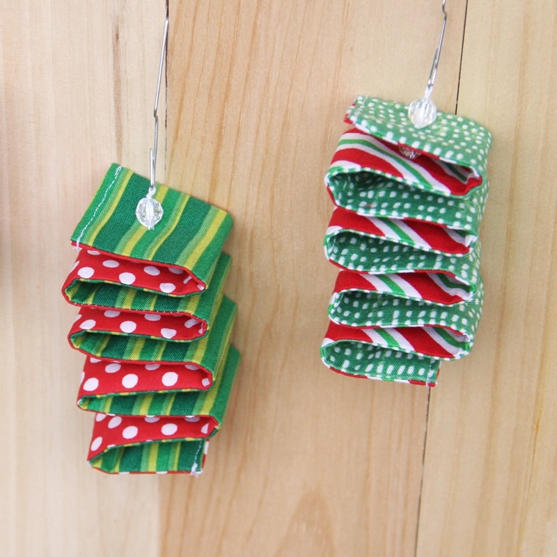 Fabric Ribbon Candy Ornament PDF Sewing Pattern
