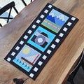 Film Strip Table Runner with Camera Quilt Block PDF Sewing Pattern
