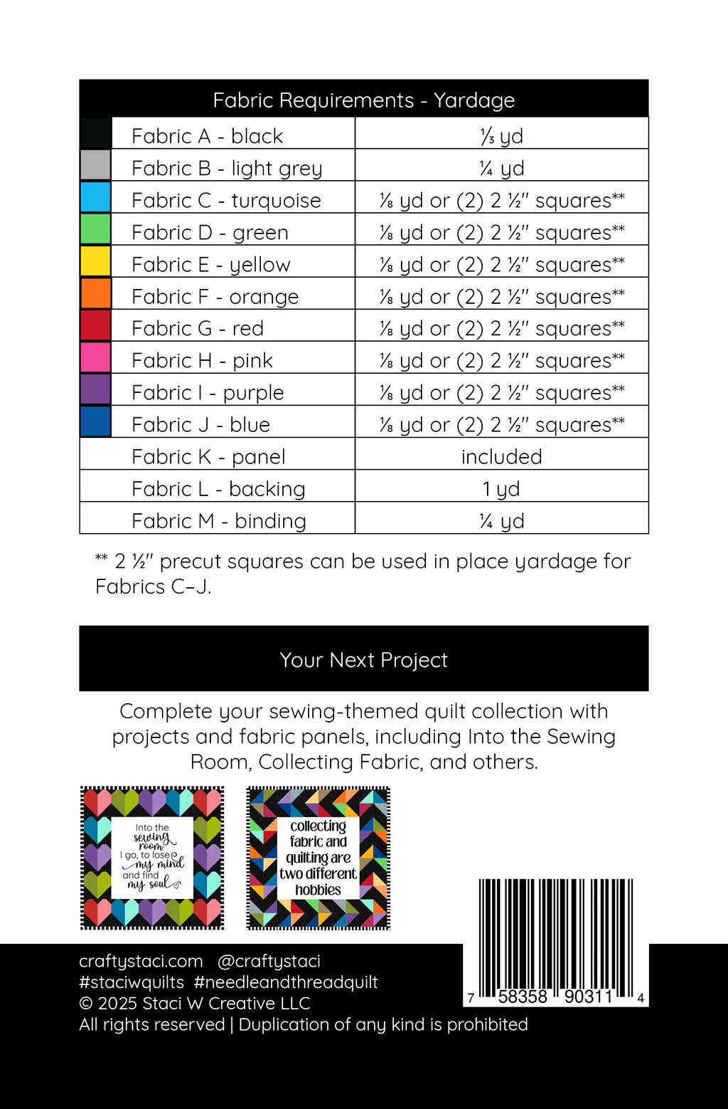 Needle and Thread Fabric Panel