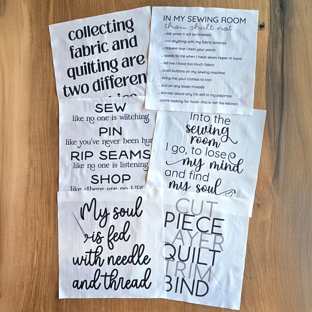 Sewing Room Quilt Panels Six-Pack Bundle