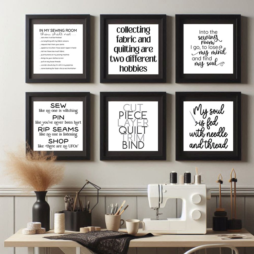 Sewing Room Quilt Panels Six-Pack Bundle