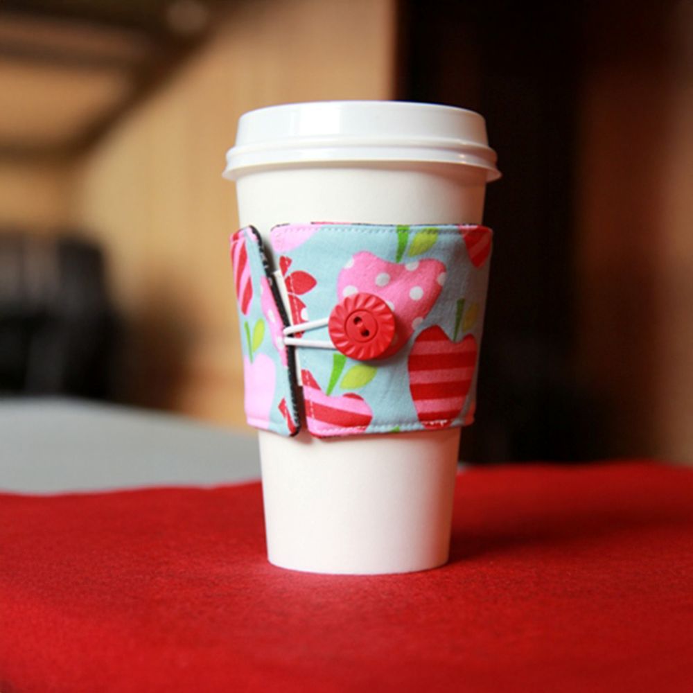 Reversible Coffee Cozy PDF Sewing Pattern