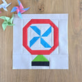 Table Fan Quilt Block PDF Sewing Pattern