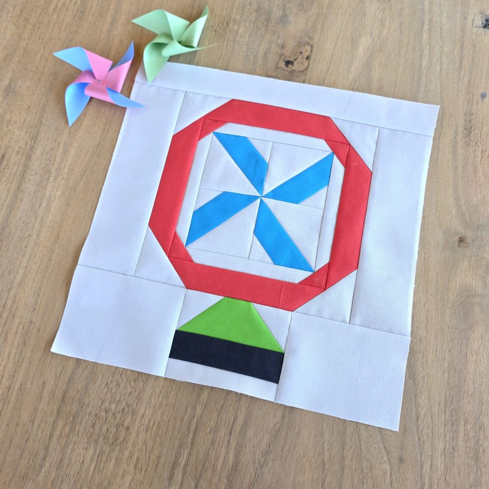 Table Fan Quilt Block PDF Sewing Pattern