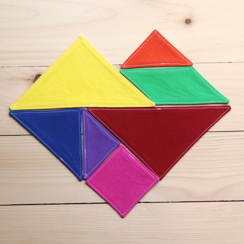 Fabric Tangram Puzzle PDF Sewing Pattern