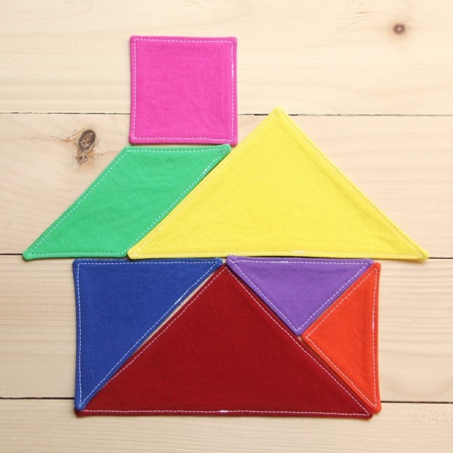 Fabric Tangram Puzzle PDF Sewing Pattern