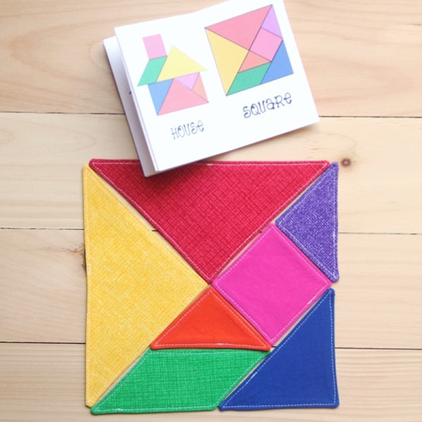 Fabric Tangram Puzzle PDF Sewing Pattern