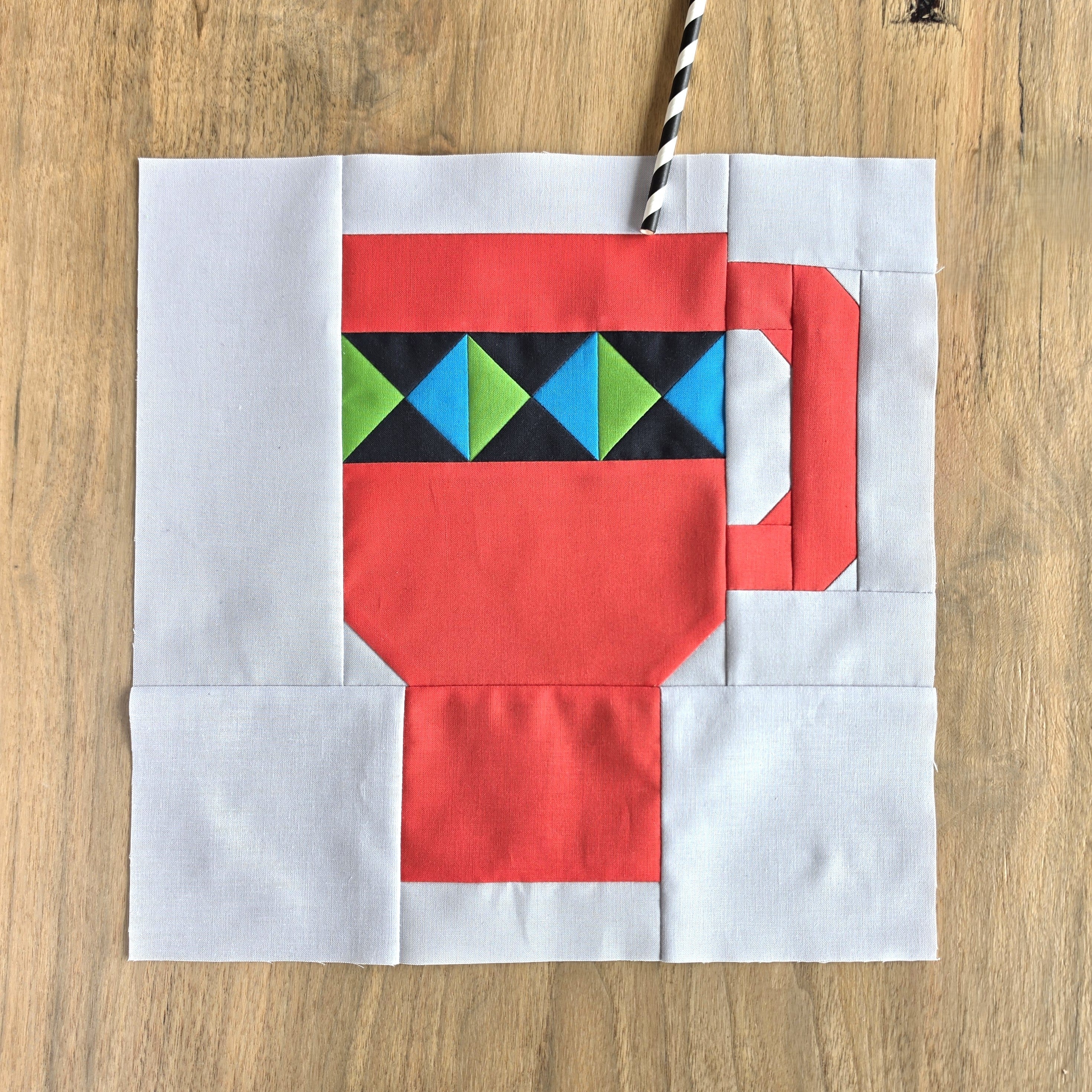 Water Sipper Quilt Block PDF Sewing Pattern