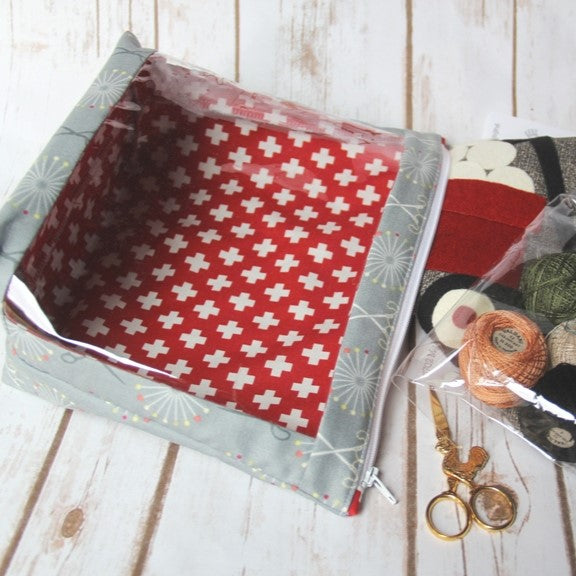 Windowed Zip Bag PDF Sewing Pattern