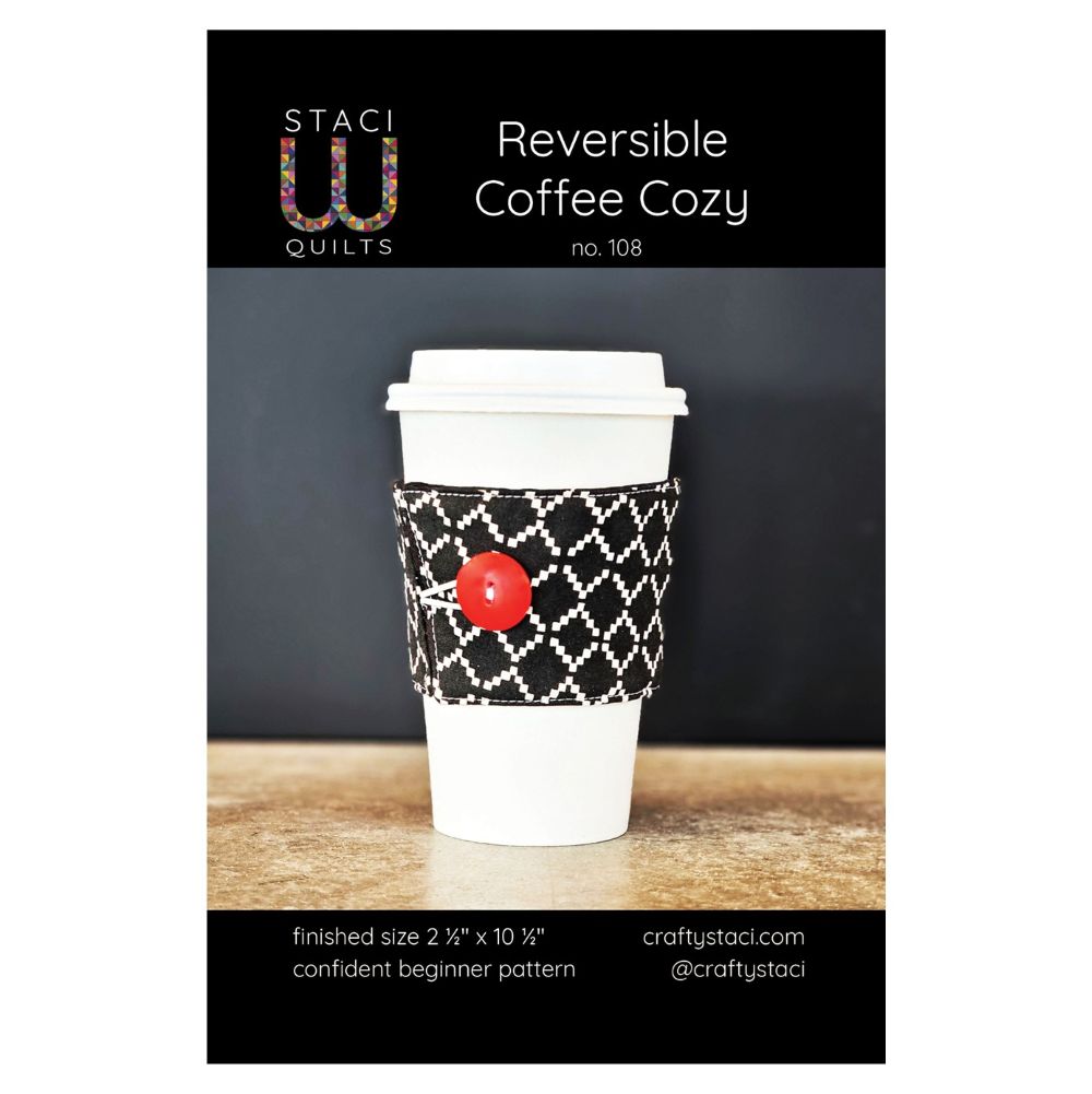 Reversible Coffee Cozy Sewing Pattern