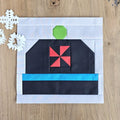 Winter Hat Quilt Block PDF Sewing Pattern