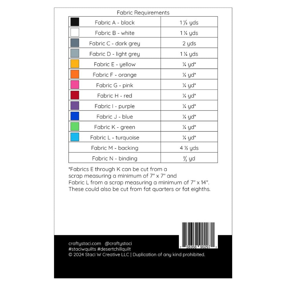 Desert Chill Quilt Pattern