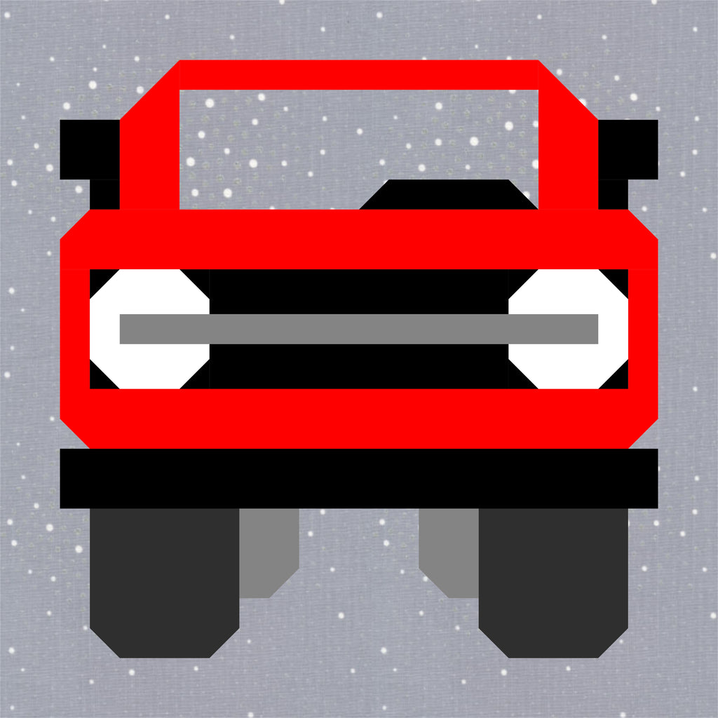 Bronco Quilt Block PDF Sewing Pattern