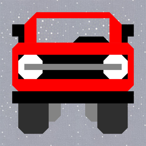 Bronco Quilt Block PDF Sewing Pattern