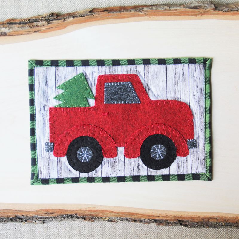Red Truck Mug Mat PDF Sewing Pattern