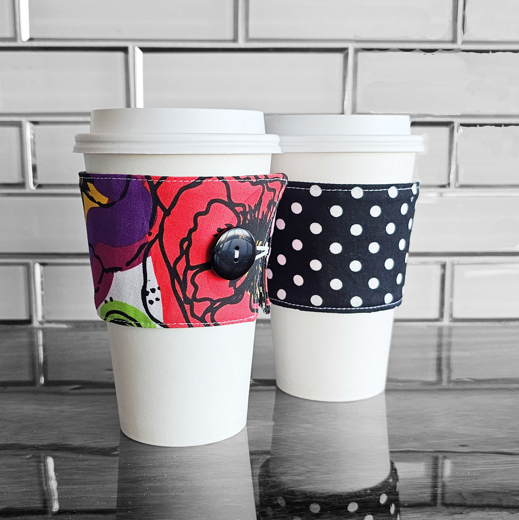 Reversible Coffee Cozy PDF Sewing Pattern